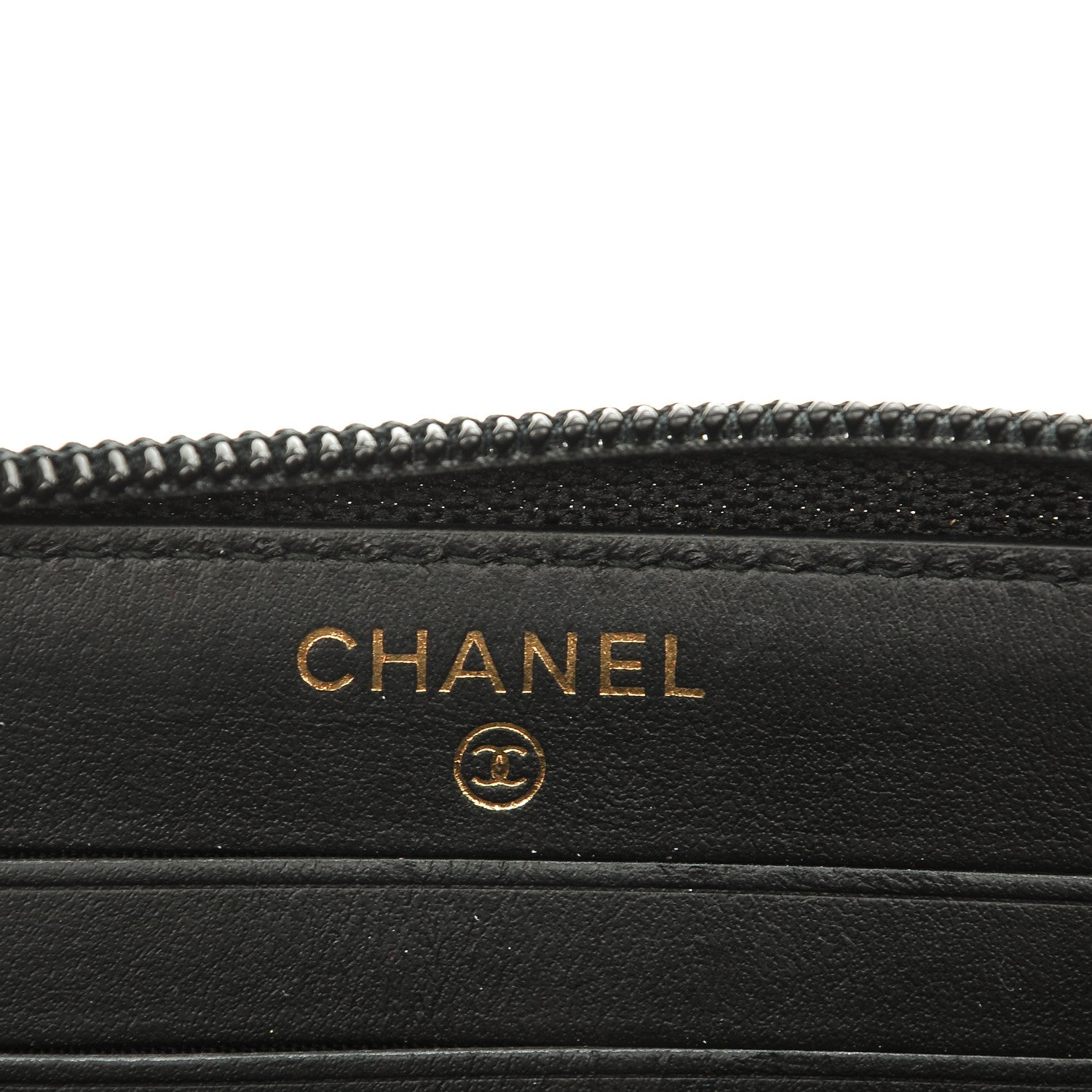 Chanel Caviar Quilted Boy Small Zip Around Wallet Black 6 of 9