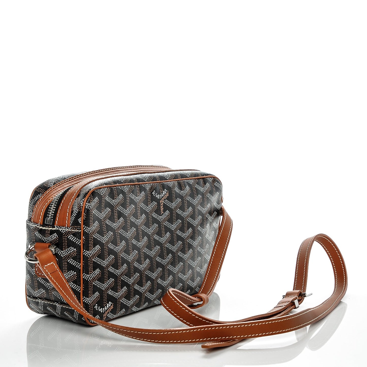 Goyardine Amacapvert Crossbody Bag Black Gold
