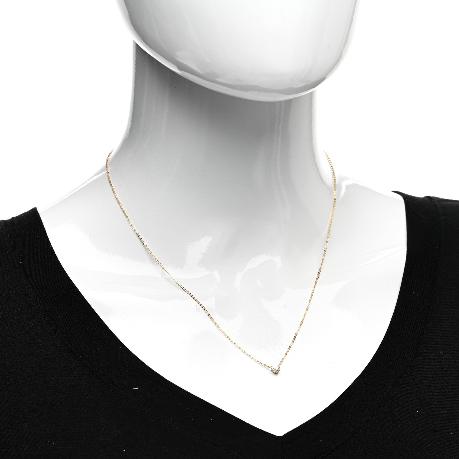 Anita Ko 18K Yellow Gold Diamond Heart Pendant Necklace 2 of 5