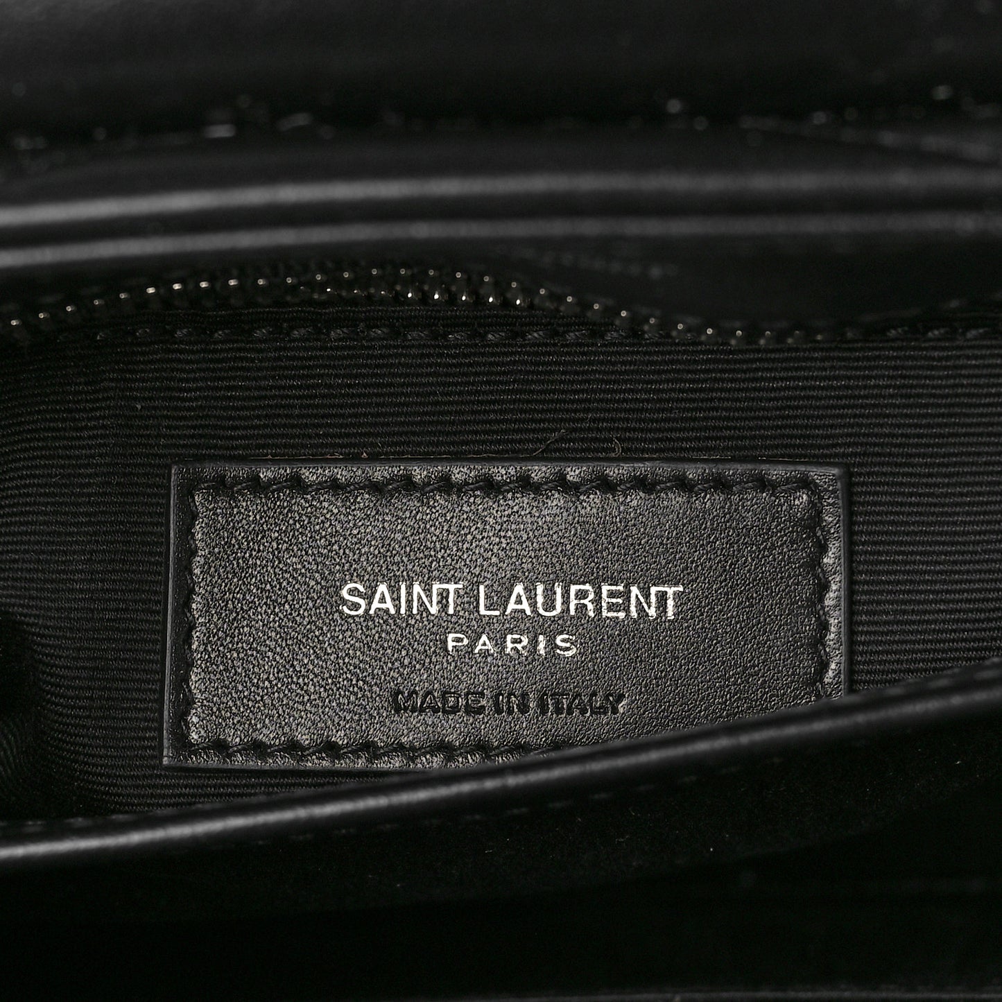 Calfskin Y Quilted Monogram Toy Loulou Crossbody Bag Black