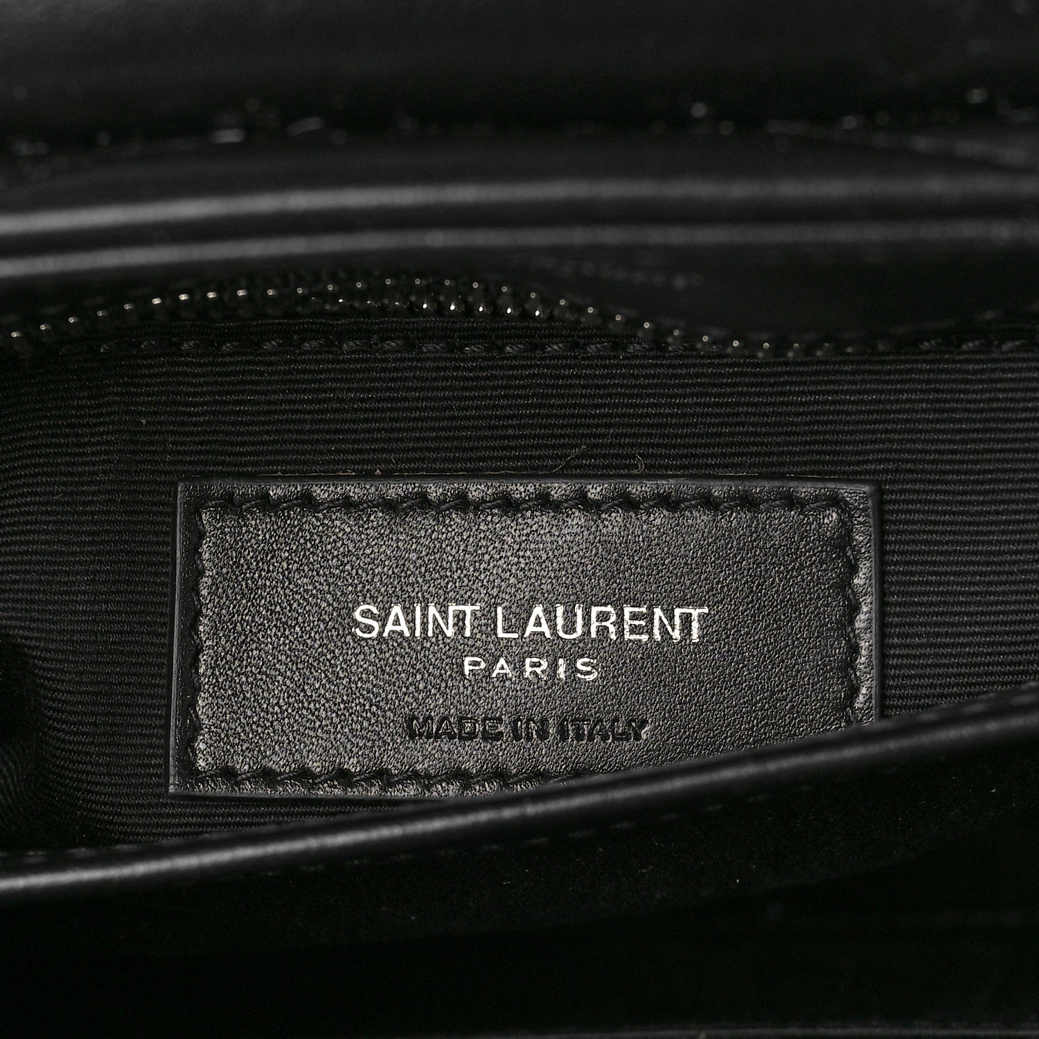 Saint Laurent Calfskin Y Quilted Monogram Toy Loulou Crossbody Bag Black 6 of 9