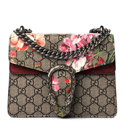 Gucci GG Supreme Monogram Blooms Mini Dionysus Shoulder Bag Beige Multicolor Dry Rose 1 of 14