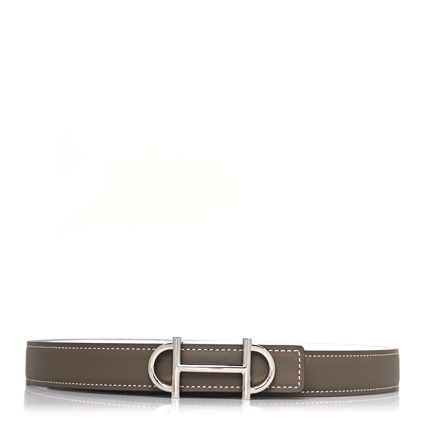 Epsom Swift 24mm Gamma Belt 85 Etoupe White