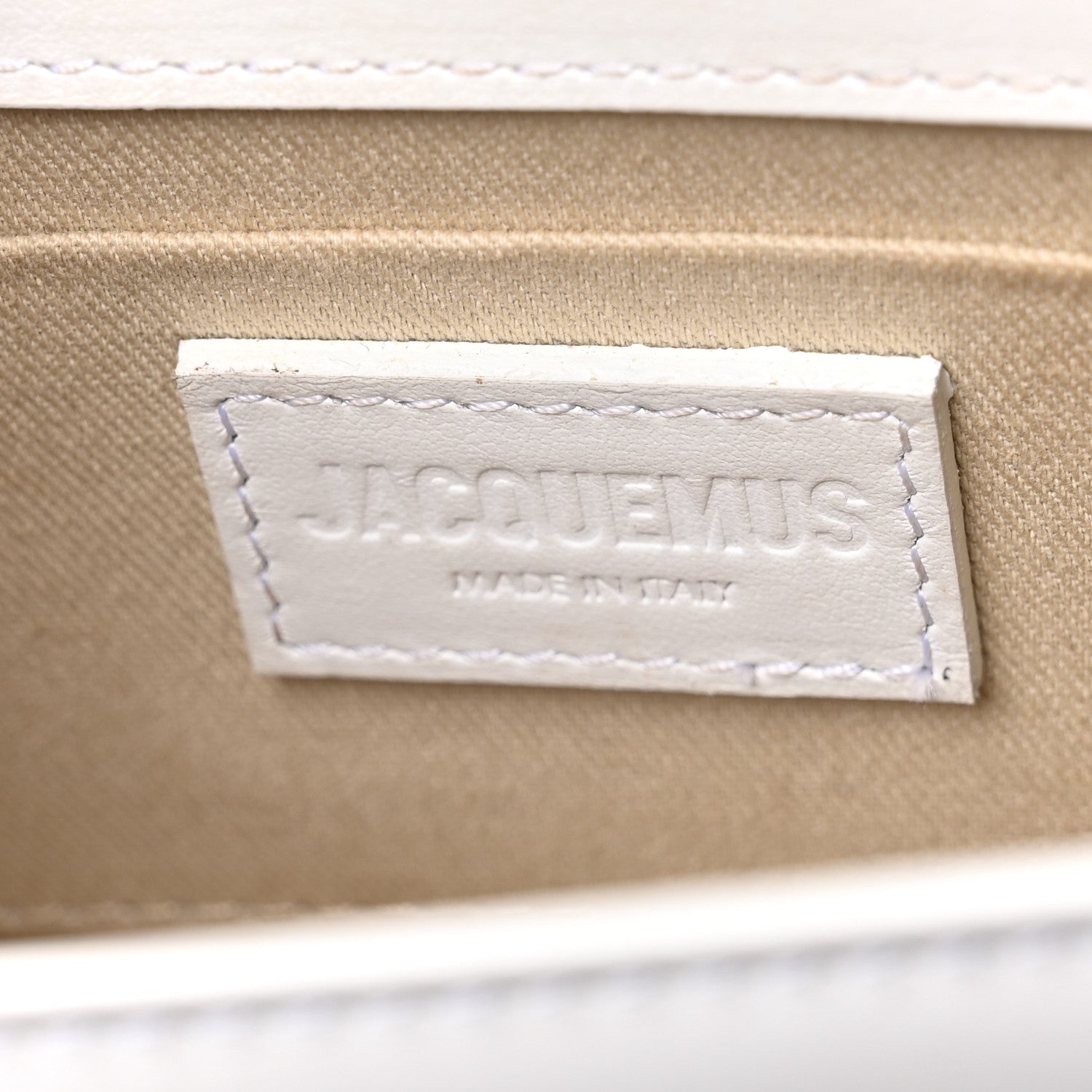 Jacquemus Smooth Calfskin Le Chiquito Long White 6 of 9