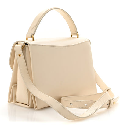 Mulberry High Gloss Calfskin Lana Top Handle Eggshell 3 of 13