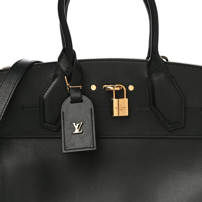 Louis Vuitton Calfskin City Steamer MM Black 7 of 24