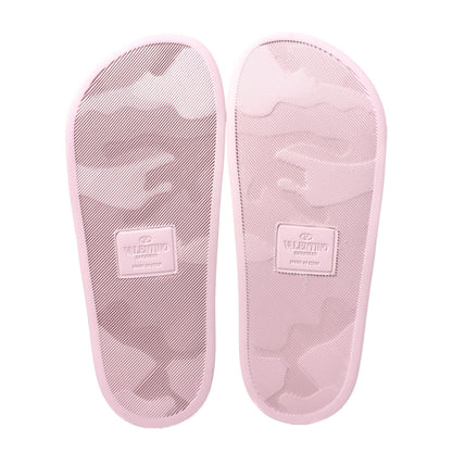 Valentino Garavani Rubber VLTN Pool Slide Sandals 36 Water Rose 7 of 10