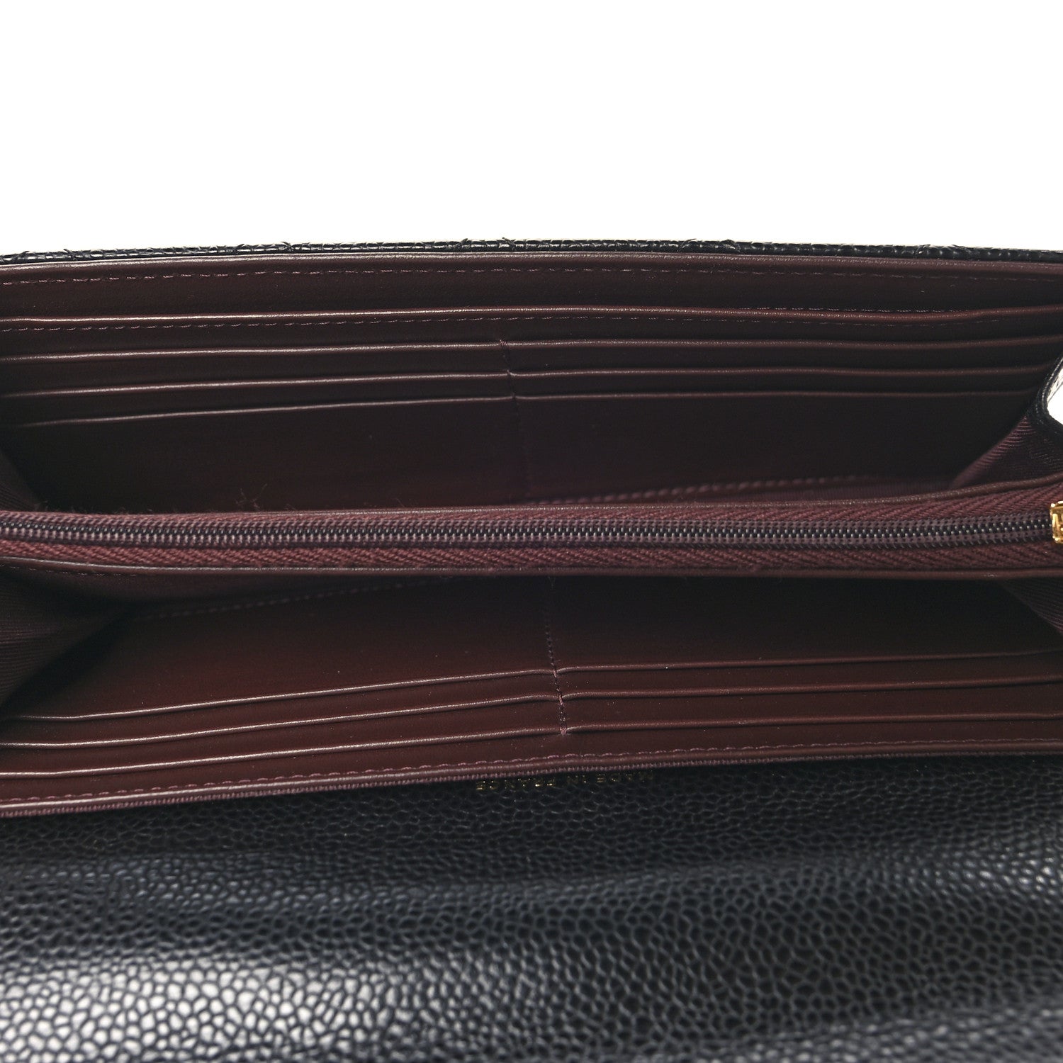 Chanel Caviar Quilted Large Gusset Flap Wallet Black 5 of 8