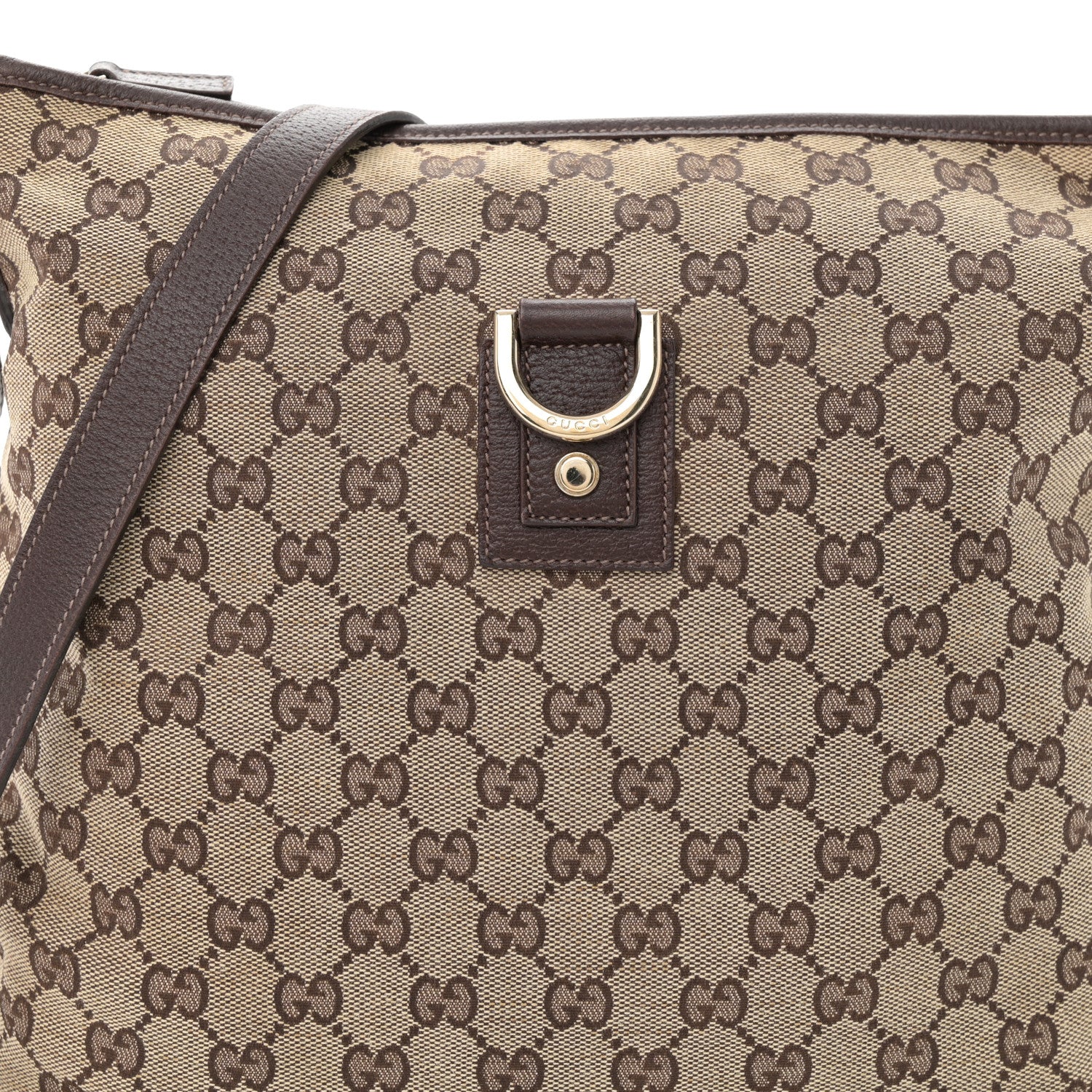 Gucci Monogram Abbey Messenger Bag Dark Brown 8 of 10