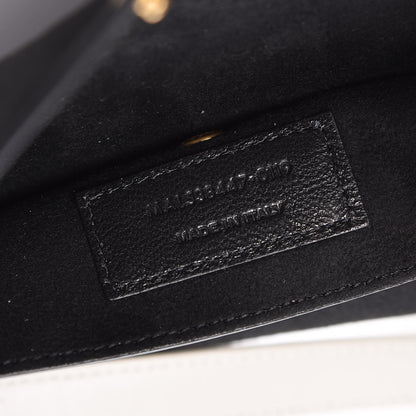 Saint Laurent Lambskin Star Printed Teddy Drawstring Bag White 10 of 11