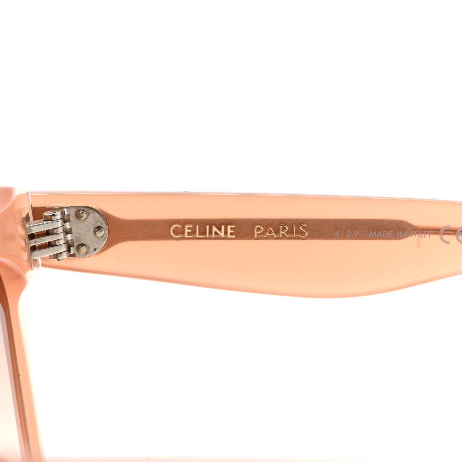 Celine Oversized Round Sunglasses CL4005FN Peach 5 of 7