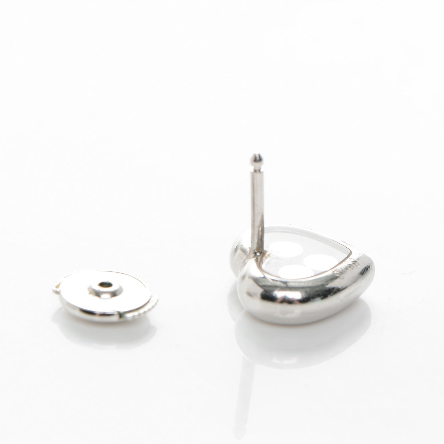 18K White Gold Diamond Happy Curves Earrings