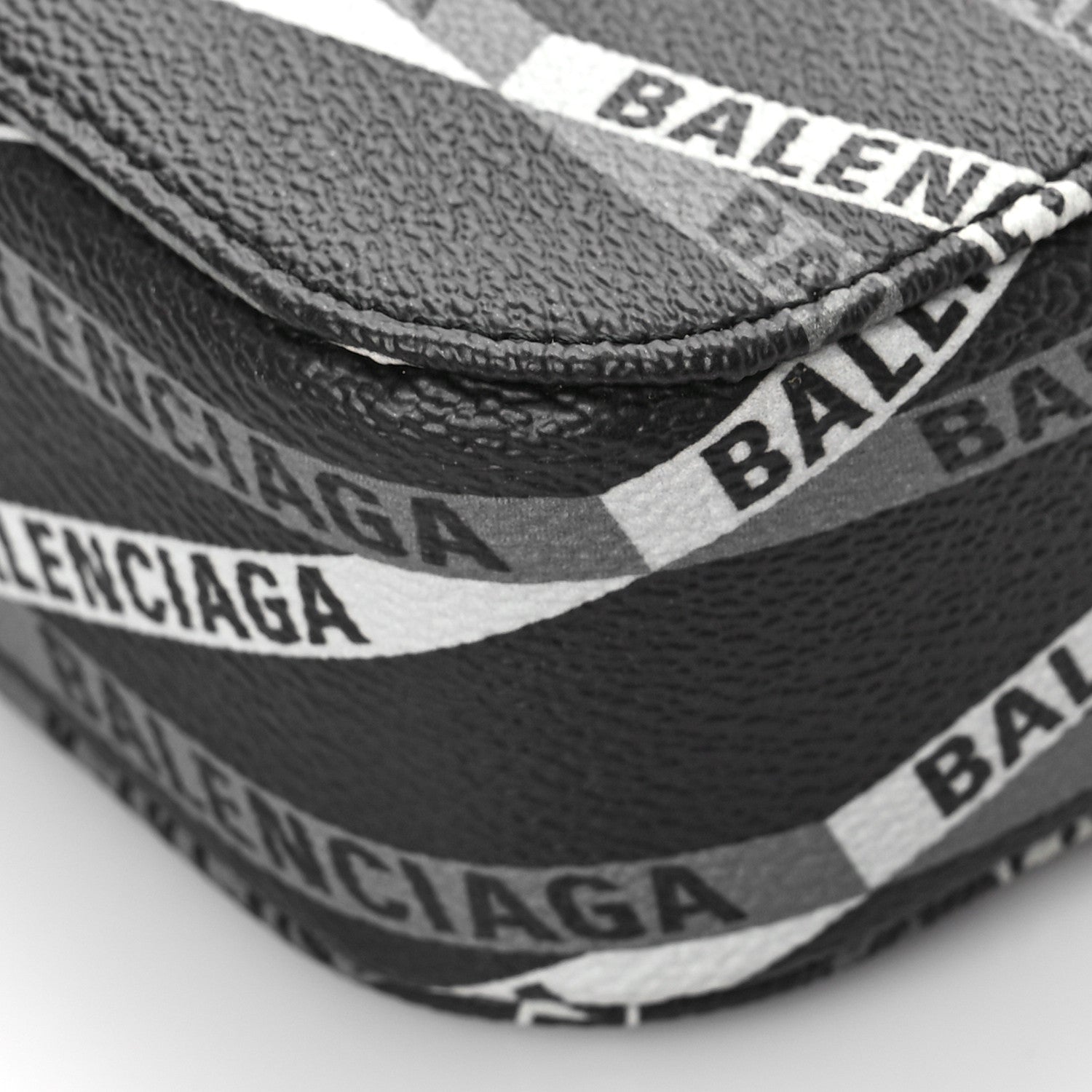 Balenciaga Coated Canvas Losange Monogram XS Camera Bag Black Grey 8 of 8