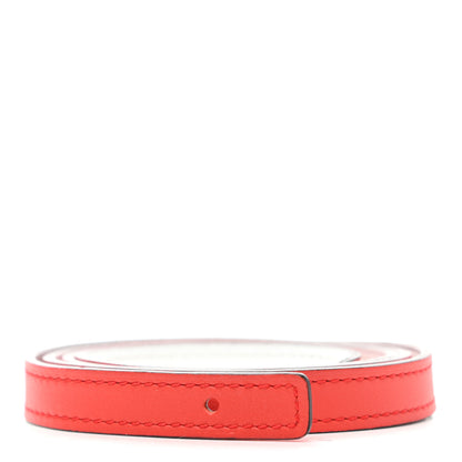 Hermes Swift Epsom 13mm Belt Strap 80 Capucine White 1 of 8