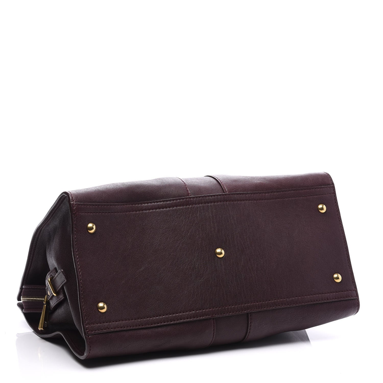Saint Laurent Sheepskin Medium Cabas ChYc Plum 3 of 9