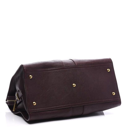 Saint Laurent Sheepskin Medium Cabas ChYc Plum 3 of 9