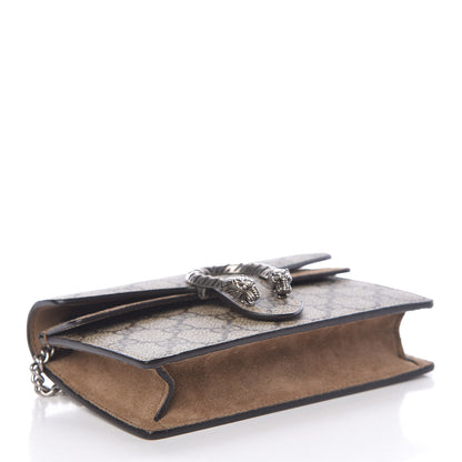 Gucci GG Supreme Monogram Super Mini Dionysus Shoulder Bag Taupe 4 of 10
