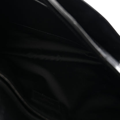 Saint Laurent Crinkled Calfskin Matelasse Monogram Large Niki Chain Satchel Black 5 of 10