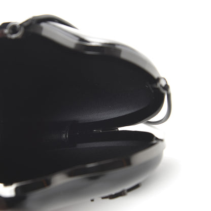 Saint Laurent Smooth Calfskin Heart Monogram Love Box Crossbody Black 5 of 9