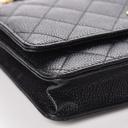Chanel Caviar Quilted Wallet On Chain WOC Black 9 of 11