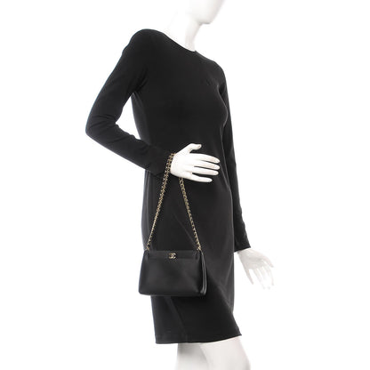 Chanel Satin Evening Bag Black 2 of 9