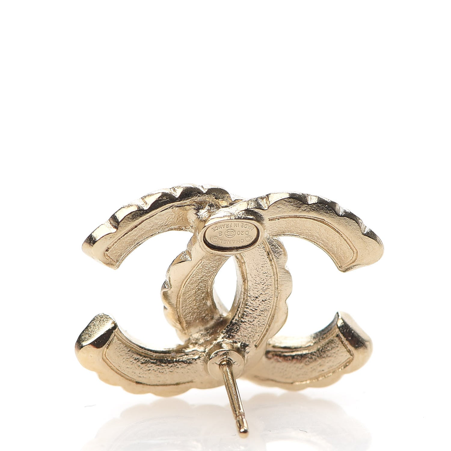 Chanel Pearl Queen of France CC Earrings Gold 4 of 5
