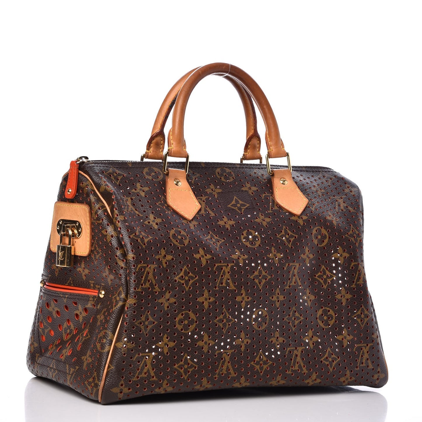 Monogram Perforated Speedy 30 Orange