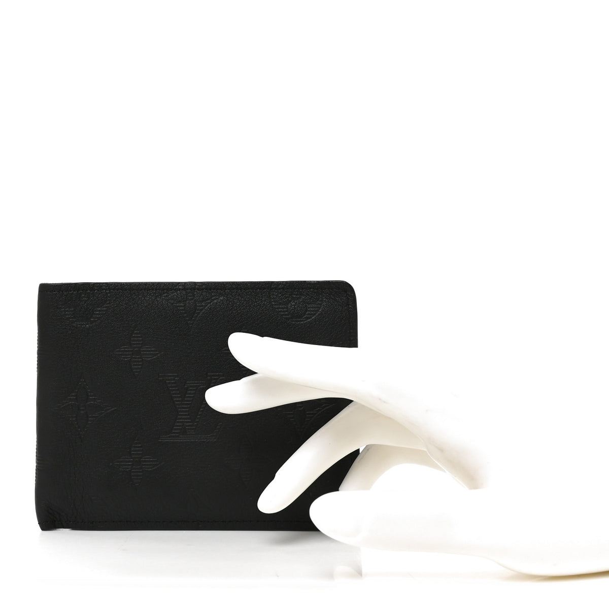 Calfskin Monogram Shadow Multiple Wallet Black