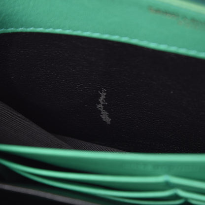 Saint Laurent Calfskin Classic Y Ligne Zip Around Wallet Macho Menthe 7 of 13