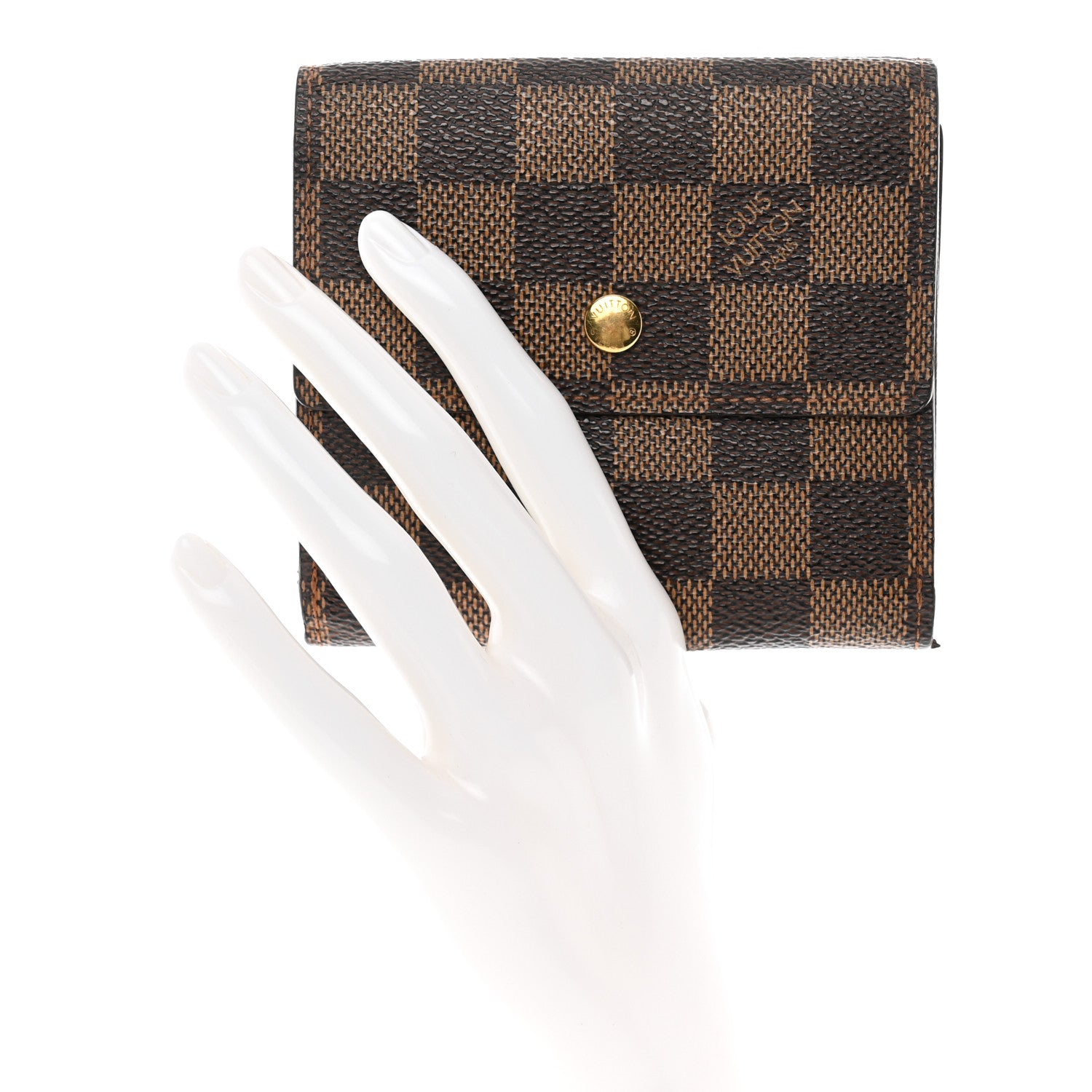 Louis Vuitton Damier Ebene Elise Wallet 2 of 13