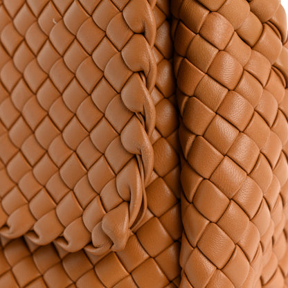 Bottega Veneta Nappa Intreccio Padded Small Cobble Shoulder Bag Caramel 12 of 13