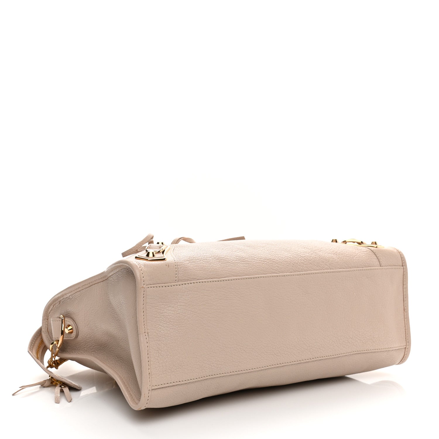 Balenciaga Chevre Gold Hardware Metallic Edge City Beige Praline 4 of 14
