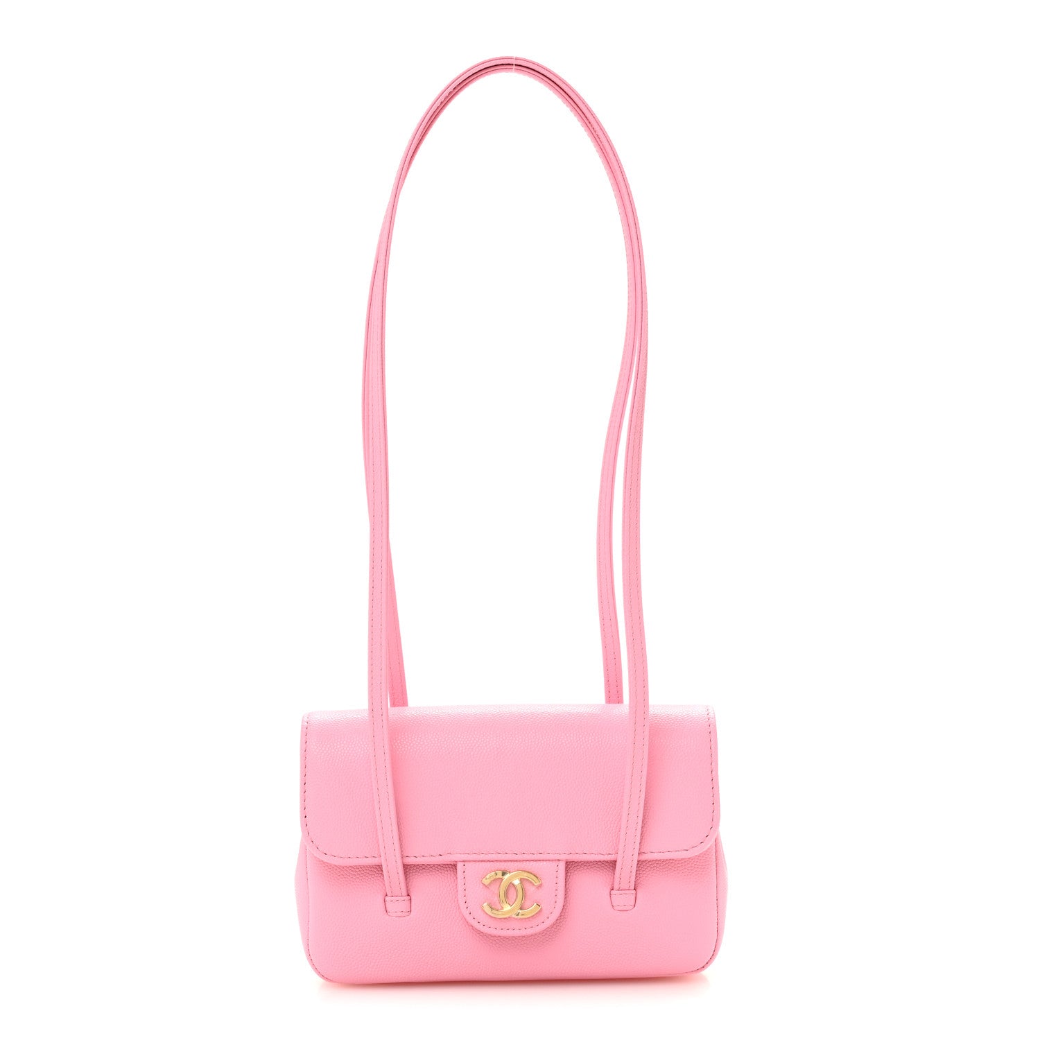 Chanel Shiny Caviar Mini Preppy Coco Shoulder Bag Rose 1 of 11