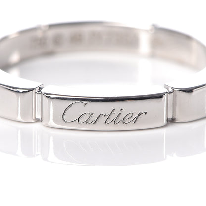 Cartier 18K White Gold 2.5mm Maillon Panthere Wedding Band Ring 49 4.75 4 of 5