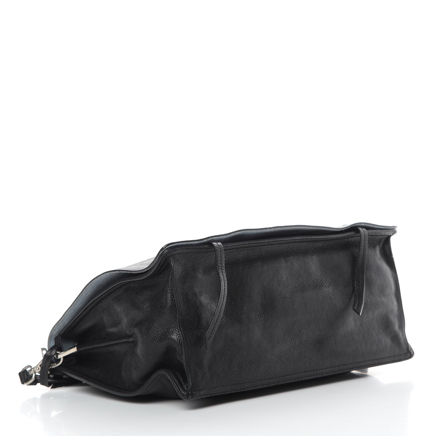 Prada Glace Calf Etiquette Flap Black Astrale 4 of 14