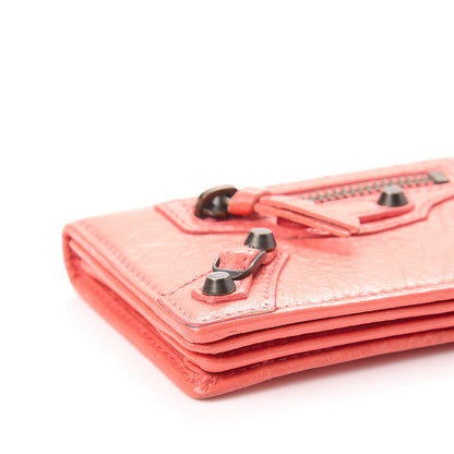 Balenciaga Agneau Classic Hardware Card Case Rose Azalee 10 of 13