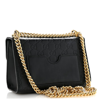 Gucci Guccissima Small Padlock Shoulder Bag Black 3 of 14