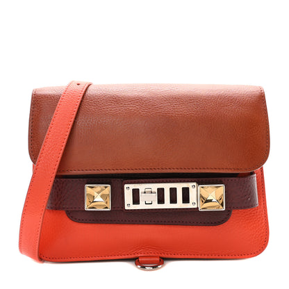 Proenza Schouler Calfskin Mini PS11 Classic Shoulder Bag Saddle Burgundy Tangerine 1 of 9