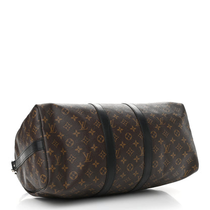 Louis Vuitton Monogram Macassar Keepall Bandouliere 45 4 of 11