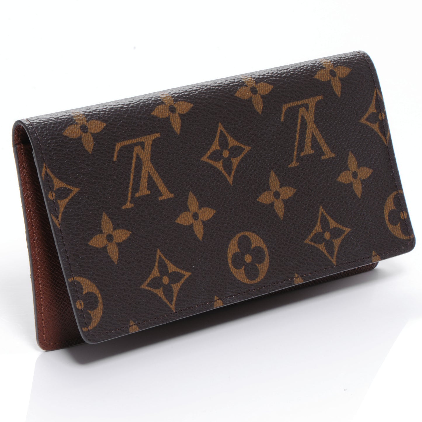 Monogram Simple Checkbook Holder Wallet Cover