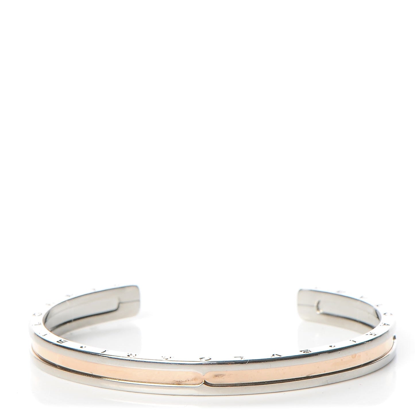 18K Rose Gold Stainless Steel B.Zero1 Cuff S/M