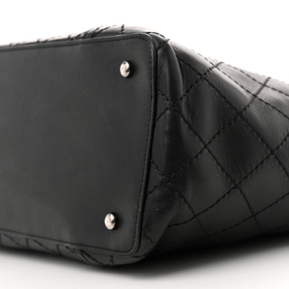 Chanel Lambskin Stitched Shopping Tote Black 10 of 13