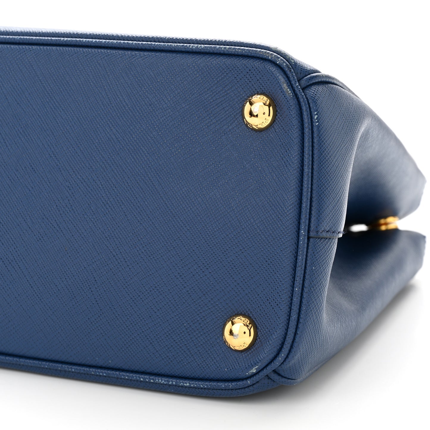 Saffiano Lux Small Galleria Double Zip Tote Bluette