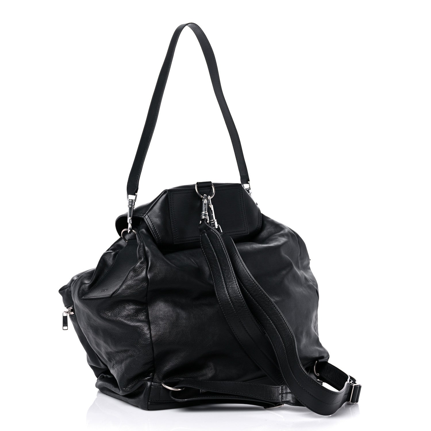 Celine Calfskin Medium Biker Backpack Black 3 of 12