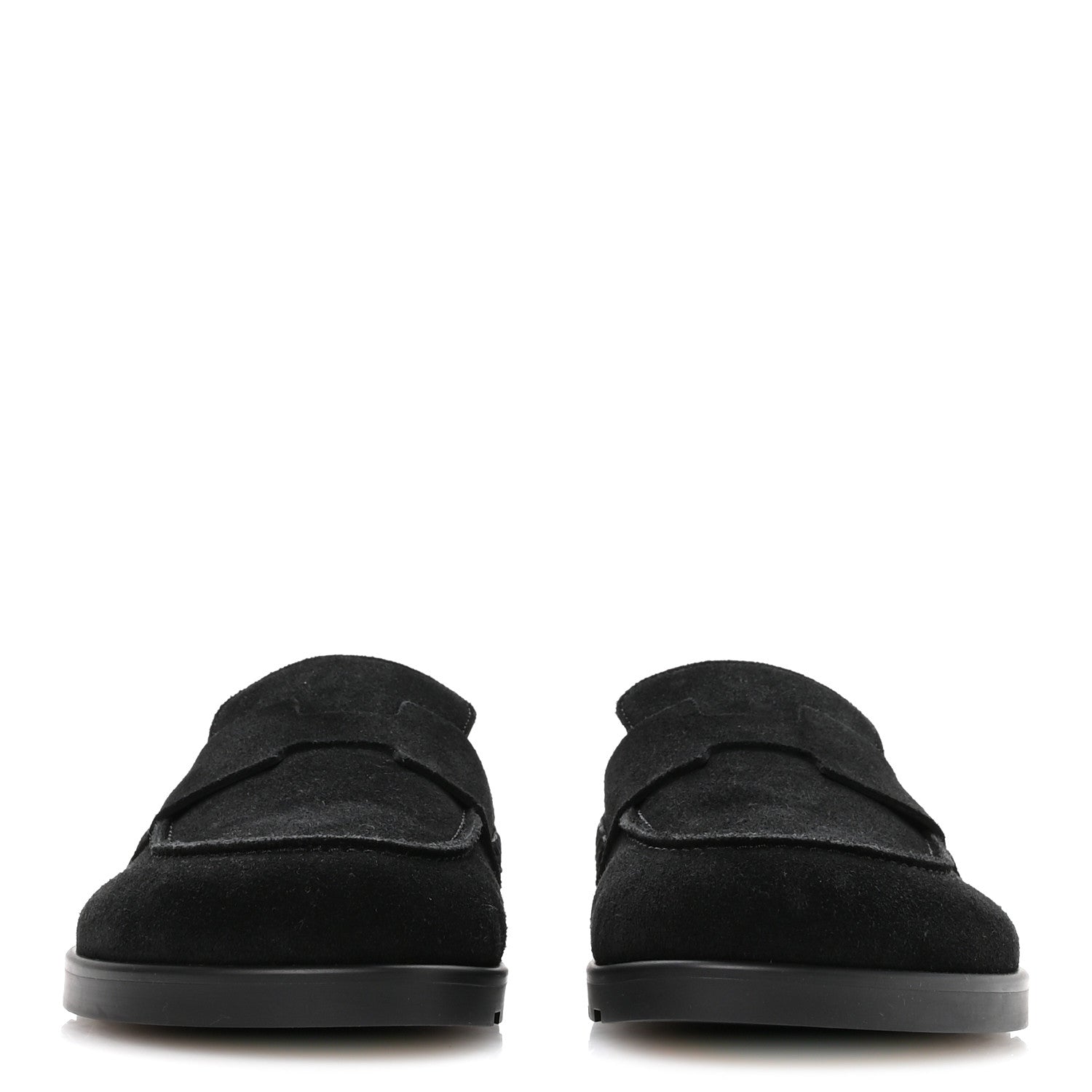 Hermes Suede Calfskin Go Mules 36.5 Black 3 of 9