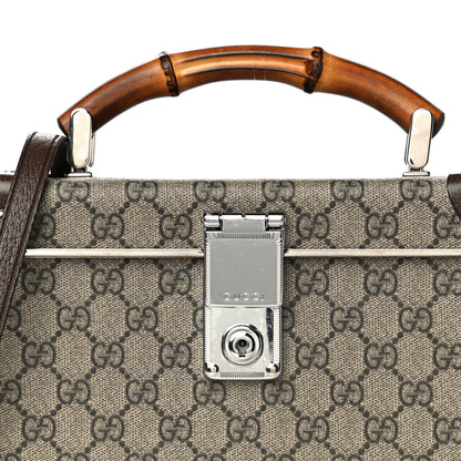 Gucci GG Supreme Monogram Globe-Trotter Beauty Case Brown 8 of 10