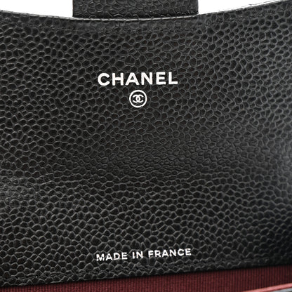 Chanel Caviar Quilted Flap Card Holder Wallet Black 6 of 8