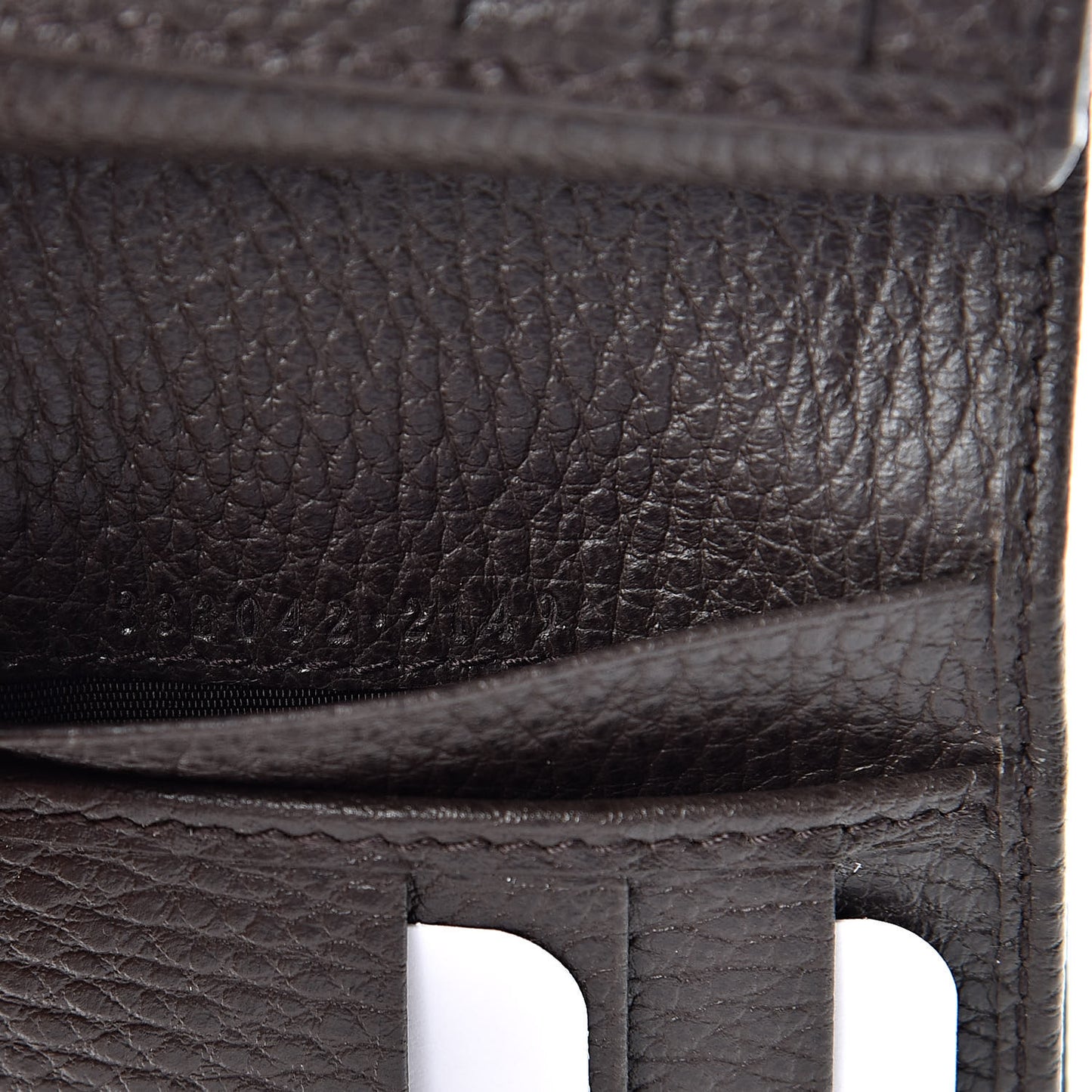 Monogram Bi-Fold Wallet Dark Brown