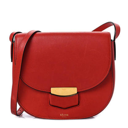 Celine Smooth Calfskin Small Trotteur Bright Red 1 of 11