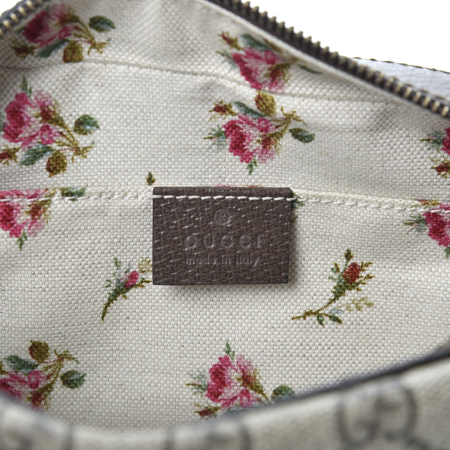 GG Supreme Monogram Web Neo Vintage Shoulder Bag Beige New Acero Crop